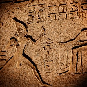 Beautiful Image of the wall in Karnak temple in Luxor Egypt