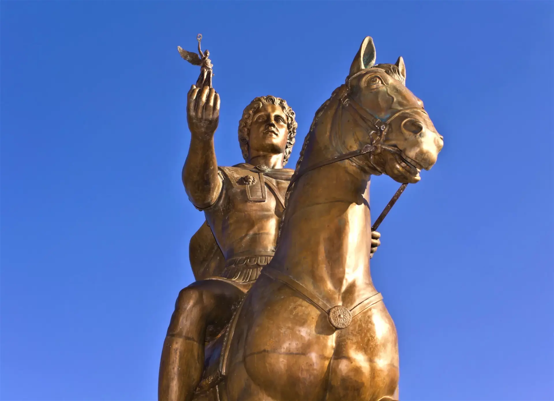 A statue of Alexander The Great in Alexandria