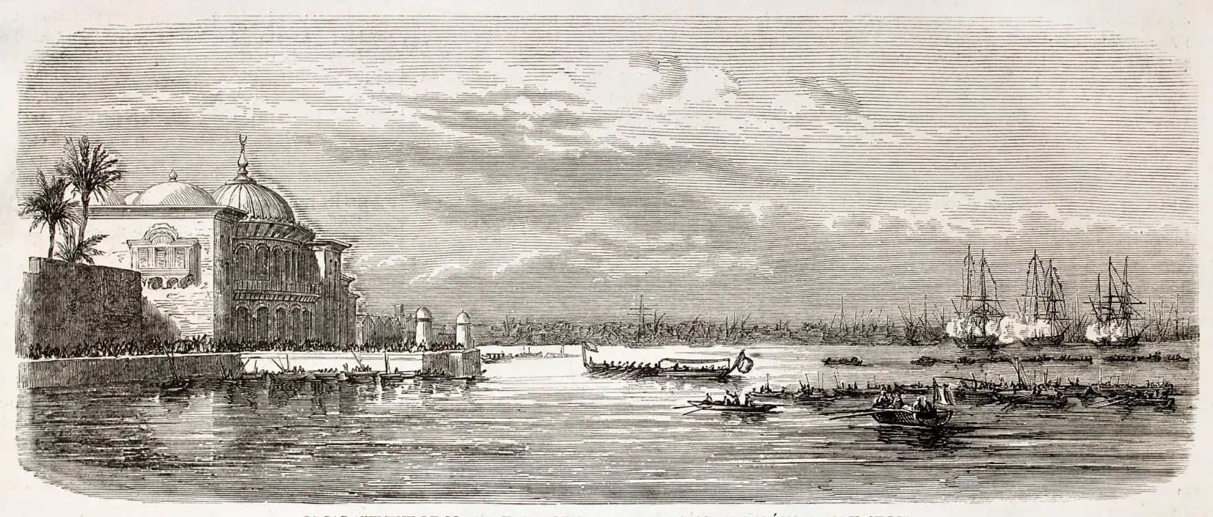 Ancient Illustration Harbor Alexandria