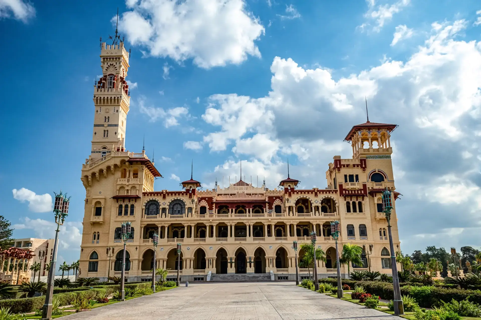 Montazah Palace in Turkish and Florentine styles in Alexandria